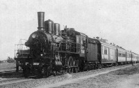 Железная дорога (поезда, паровозы, локомотивы, вагоны) - Паровоз серии Г.3656 с поездом на КВЖД