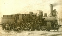 Железная дорога (поезда, паровозы, локомотивы, вагоны) - Железнодорожники у паровоза Од.483