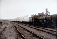 Железная дорога (поезда, паровозы, локомотивы, вагоны) - Паровоз серии Ов с военно-санитарным поездом