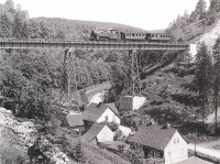 Железная дорога (поезда, паровозы, локомотивы, вагоны) - Танк-паровоз BR95 с поездом на Кройцтальском виадуке