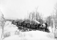 Железная дорога (поезда, паровозы, локомотивы, вагоны) - Поезд с двойной тягой