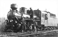 Железная дорога (поезда, паровозы, локомотивы, вагоны) - Паровоз ВП 4-414 Каринской узкоколейной ж.д.