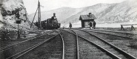 Железная дорога (поезда, паровозы, локомотивы, вагоны) - Кругобайкальская ж.д. Шаманский утес