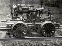 Железная дорога (поезда, паровозы, локомотивы, вагоны) - Мотодрезина