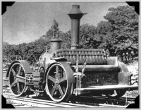 Железная дорога (поезда, паровозы, локомотивы, вагоны) - Паровая дрезина для инспекционных поездок