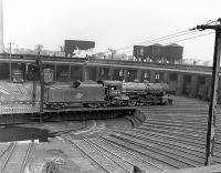 Железная дорога (поезда, паровозы, локомотивы, вагоны) - Паровоз №2403 в веерном депо Union Pacific