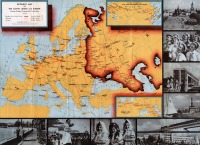 Железная дорога (поезда, паровозы, локомотивы, вагоны) - Карта ИНТУРИСТА-СССР и Европа