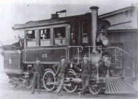 Железная дорога (поезда, паровозы, локомотивы, вагоны) - Паровозо-вагон №99 типа 1-2-2