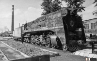Железная дорога (поезда, паровозы, локомотивы, вагоны) - Паровоз П36-0182 в депо Челябинск