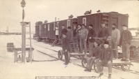 Железная дорога (поезда, паровозы, локомотивы, вагоны) - Строители Канадской тихоокеанской ж.д.