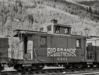 Железная дорога (поезда, паровозы, локомотивы, вагоны) - Служебный вагон поезда узкоколейной железной дороги