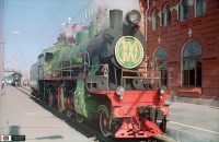 Железная дорога (поезда, паровозы, локомотивы, вагоны) - Паровоз Су213-58 на ст.Казань