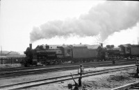 Железная дорога (поезда, паровозы, локомотивы, вагоны) - Сплотка паровозов серии Е в депо Шилка