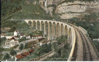 Железная дорога (поезда, паровозы, локомотивы, вагоны) - Виадук в Волчьем ущелье(Gorges du Loup)
