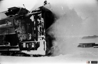 Железная дорога (поезда, паровозы, локомотивы, вагоны) - Роторный снегоочиститель в работе на ст.Орск