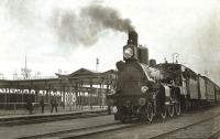 Железная дорога (поезда, паровозы, локомотивы, вагоны) - Прибытие поезда