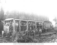 Железная дорога (поезда, паровозы, локомотивы, вагоны) - На лесозаготовки