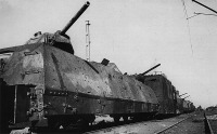Железная дорога (поезда, паровозы, локомотивы, вагоны) - Артиллерийский броневагон бронепоезда 