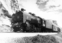 Железная дорога (поезда, паровозы, локомотивы, вагоны) - Паровоз СО17-3026 с поездом