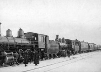 Железная дорога (поезда, паровозы, локомотивы, вагоны) - Паровозы серии В с поездом