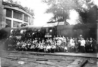 Железная дорога (поезда, паровозы, локомотивы, вагоны) - Паровоз серии Ф 9508 типа 1-5-0 на Полтавском паровозоремонтном заводе