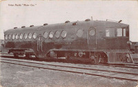 Железная дорога (поезда, паровозы, локомотивы, вагоны) - Моторный вагон Юнион Пацифик