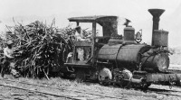 Железная дорога (поезда, паровозы, локомотивы, вагоны) - Узкоколейная ж.д. на плантации  сахарного тростника  на Гавайях