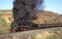 Железная дорога (поезда, паровозы, локомотивы, вагоны) - Паровоз SY 0533 с поездом