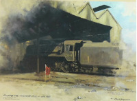 Железная дорога (поезда, паровозы, локомотивы, вагоны) - Дэвид Шепард. Паровоз N.76069. Депо Гилфорда