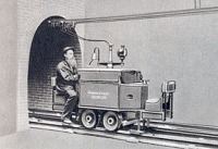 Железная дорога (поезда, паровозы, локомотивы, вагоны) - Первый шахтный электровоз компании Сименс и Гальске