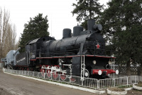 Железная дорога (поезда, паровозы, локомотивы, вагоны) - Паровоз-памятник Эл.2500