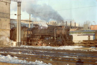 Железная дорога (поезда, паровозы, локомотивы, вагоны) - Паровоз серии Л-1070 в качестве котельной на ст.Саратов-II