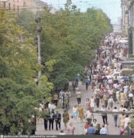 Минск - Минск. Ленинский проспект 1970—1971, Белоруссия, Минск