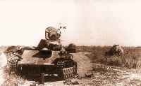 Войны (боевые действия) - Подбитые Т-70 и БА-64 из состава 29 тк, июль, 1943 г.