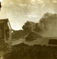 Войны (боевые действия) - Гавань Порт-Артура под обстрелом японской артиллерии