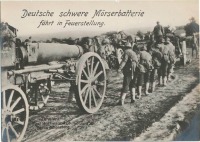 Войны (боевые действия) - Немецкая тяжёлая миномётная батарея, 1914-1918