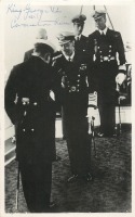 Корабли - Король Георг VI и британские адмиралы на борту яхты Виктория и Альберт