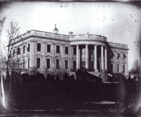Вашингтон - Белый Дом в Вашингтоне на дагерротипе 1846 г.: