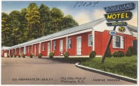Штат Виргиния - Мотель на дороге 29-50 и 211 к западу от Вашингтона, Ферфакс