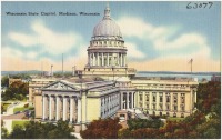 Мэдисон - Общий вид Капитолия штата Висконсин в Мэдисоне