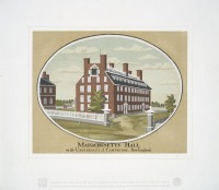 Штат Массачусетс - Кембридж. Массачусетс Холл, 1780