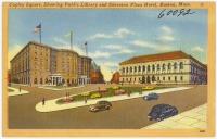 Бостон - Бостон. Отель Шератон Плаза, 1930-1945