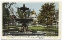 Бостон - Бостон. Стэйт Хаус и фонтан Брюэр, 1904