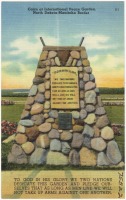 Штат Северная Дакота - Мемориальная стелла в Международном Саду Мира