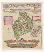 Карты стран, городов - Карта Молькверума, Фрисландия, 1727-1799