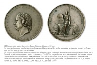 Медали, ордена, значки - Медаль «На торжественное открытие Санкт-Петербургского университета в здании Двенадцати коллегий» (1838 год)