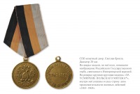 Медали, ордена, значки - Наградная медаль «За усмирение Польского мятежа» (1865 год)