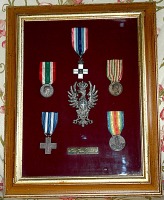 Медали, ордена, значки - Военные награды капрала Джино Бальди. Италия , 1914-1918