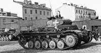 Военная техника - Танки Pz.II 36-го танкового полка 4-й танковой дивизии Вермахта во время уличных боев в Варшаве. 8 – 9 сентября 1939 года