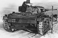 Военная техника - Pz.III Ausf.J из 6-гщ танкового полка 3-й танковой дивизии. Восточный фронт, зима 1941 года